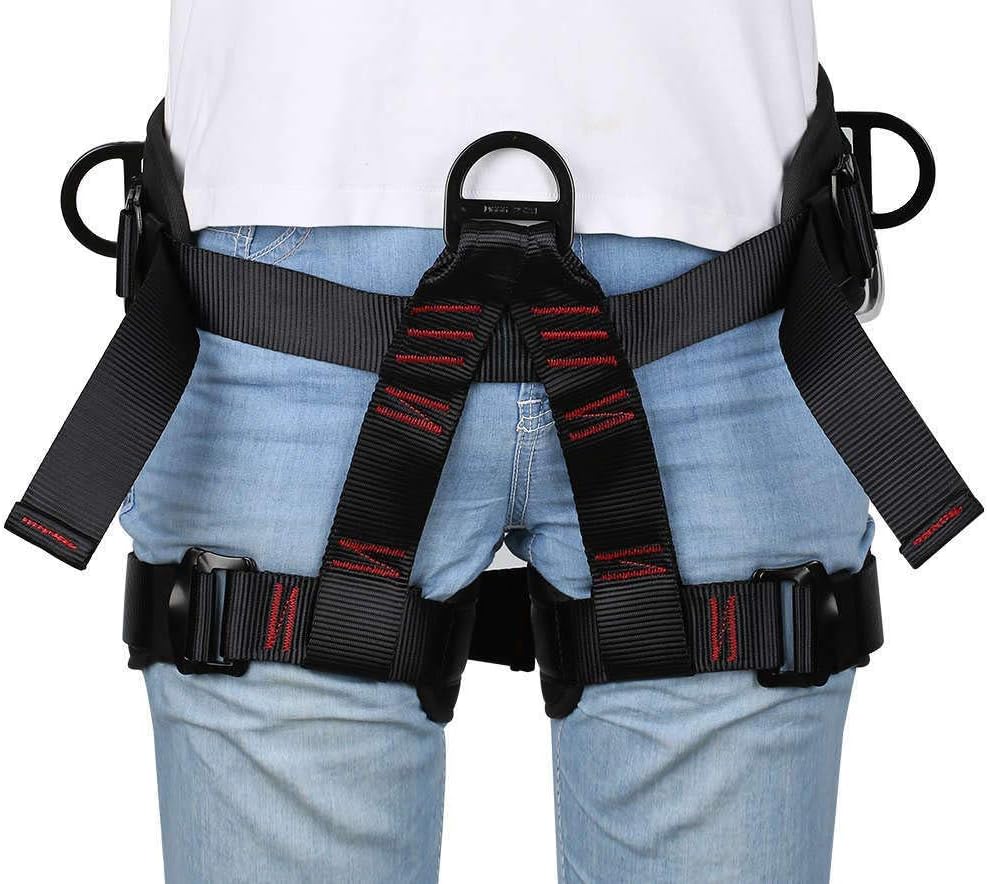 Climbing belts, Thicken Professional Safety Belt for Caving Rock Climbing Fire Rescuing Rappelling Tree and Outdoor Adventure Activities - Image 2