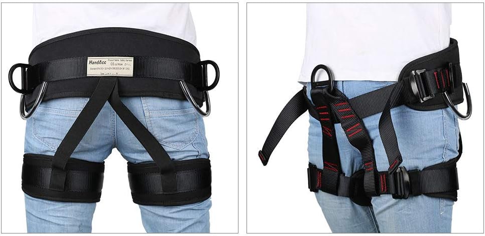 Climbing belts, Thicken Professional Safety Belt for Caving Rock Climbing Fire Rescuing Rappelling Tree and Outdoor Adventure Activities - Image 3