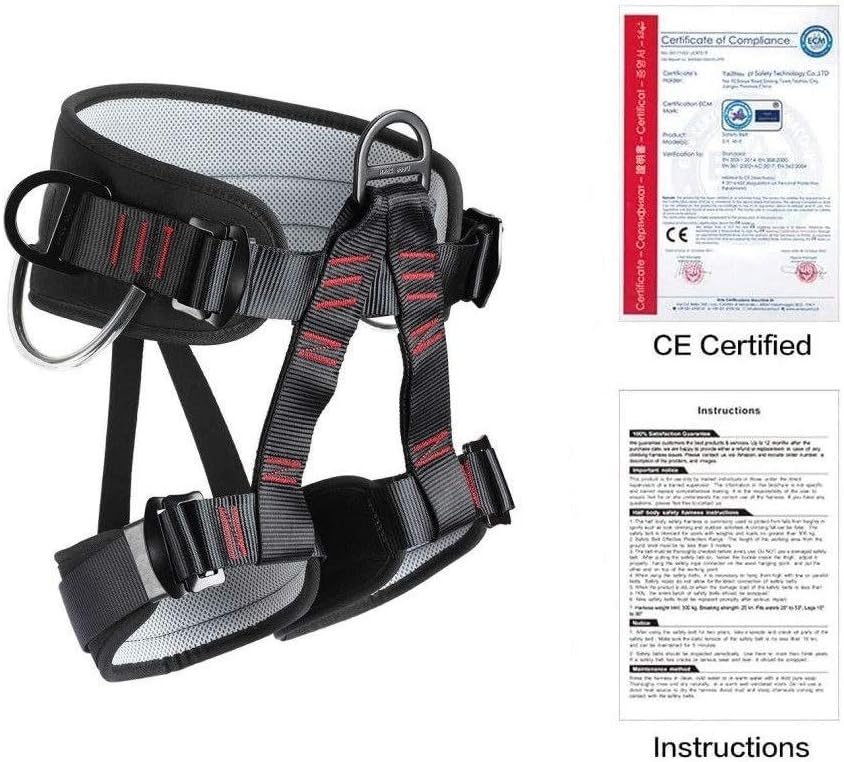 Climbing belts, Thicken Professional Safety Belt for Caving Rock Climbing Fire Rescuing Rappelling Tree and Outdoor Adventure Activities - Image 7
